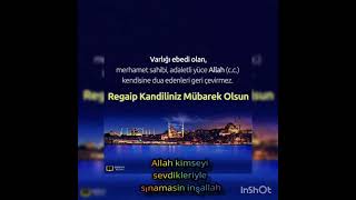 Din Bilgisiregai̇p Kandi̇li̇ni̇z Mübarek Olsun