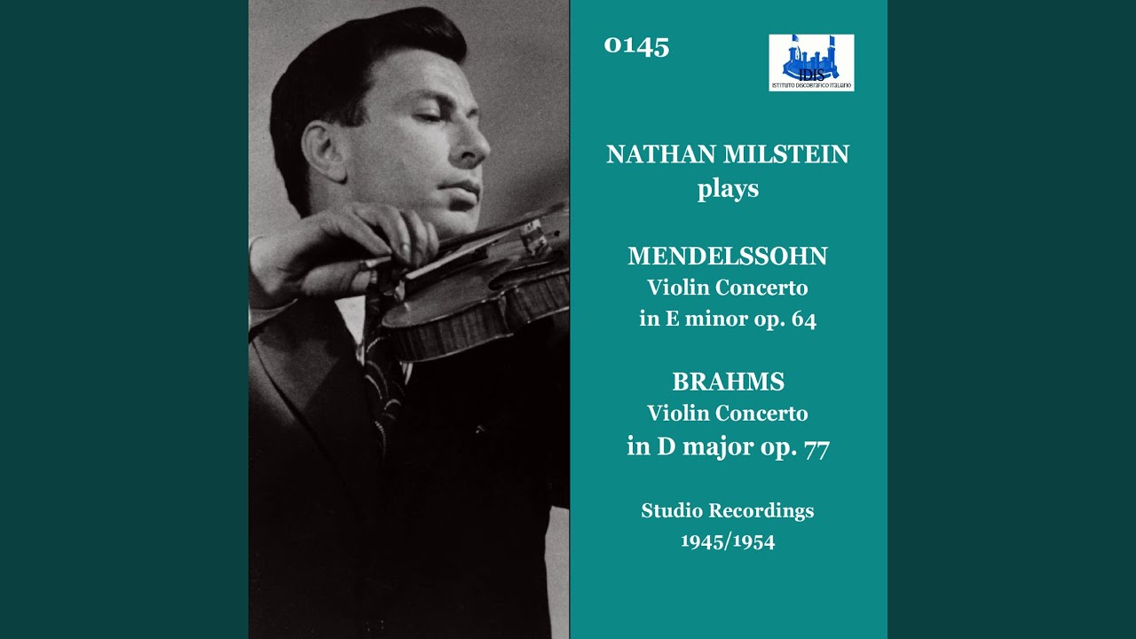 Nathan Milstein concert&broadcasts クラシック Nathan Milstein's first studio recordings of Mendelssohn's