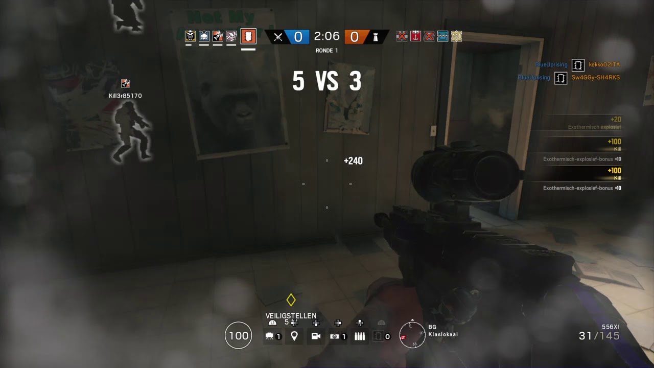 Tom Clancy's Rainbow Six Siege thermite double kill - YouTube