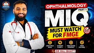 Must to do Questions for FMGE | OPHTHALMOLOGY PART 1