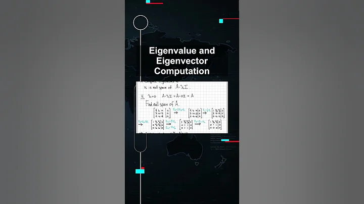 Eigenvalue and Eigenvector Computation #ai #artificialintelligence #machinelearning #aiagent