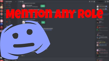 How to mention any role in Discord! *2021*