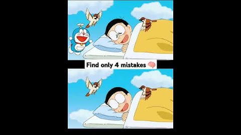 Find only 4 mistakes 🧠#memes #shortsfeed #shorts #doraemon #BrainTeaser