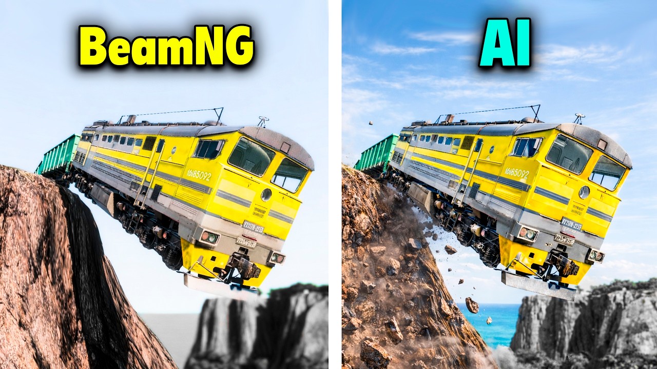 BeamNG VS Ai Video | Impossible Crash Tests #10