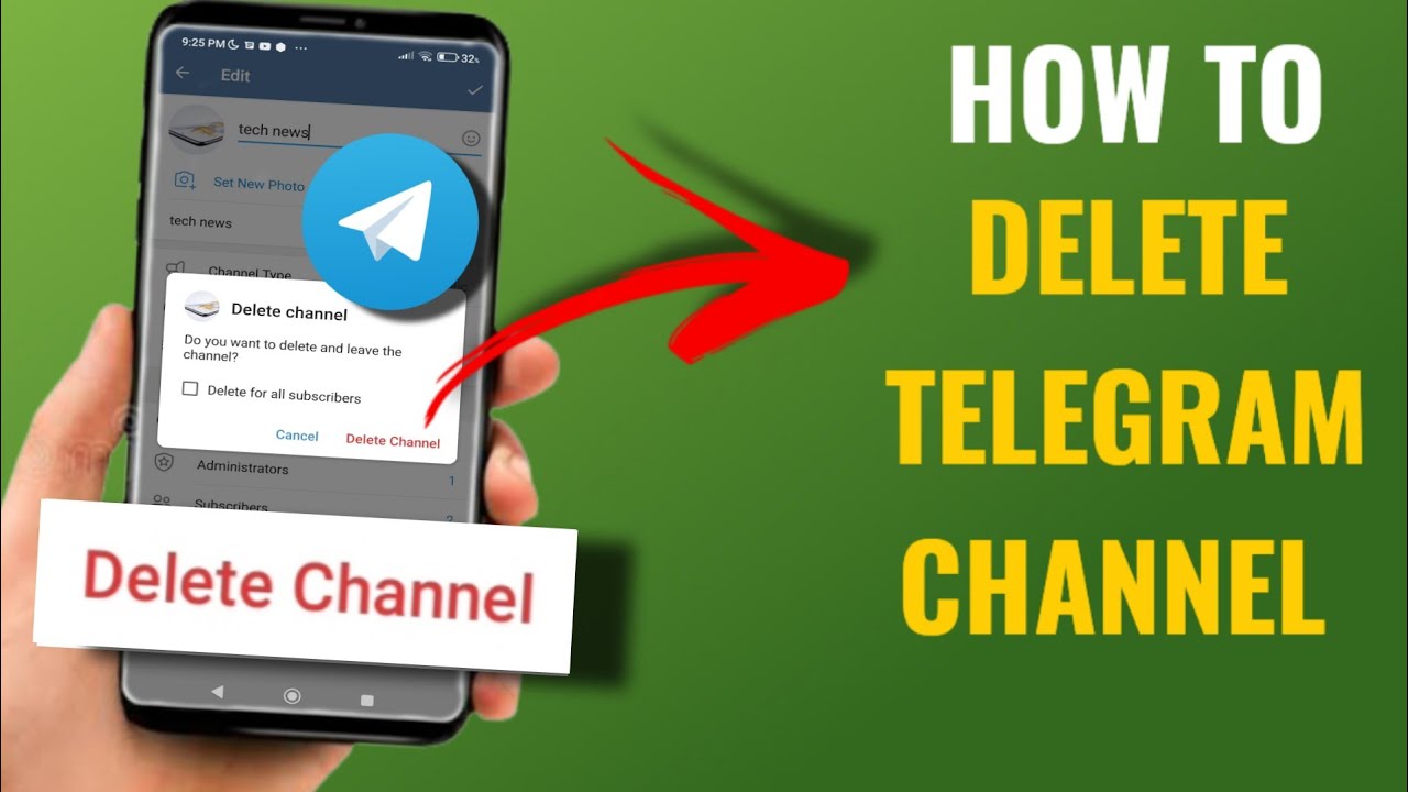 How To Delete Telegram Channel | English - YouTube