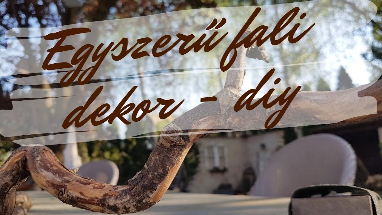 Egyszerű fali dekoráció készítése otthon található alapanyagokból