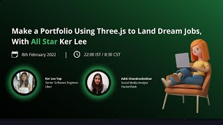 Make a Portfolio Using Three.js to Land Dream Jobs, With All Star Ker Lee