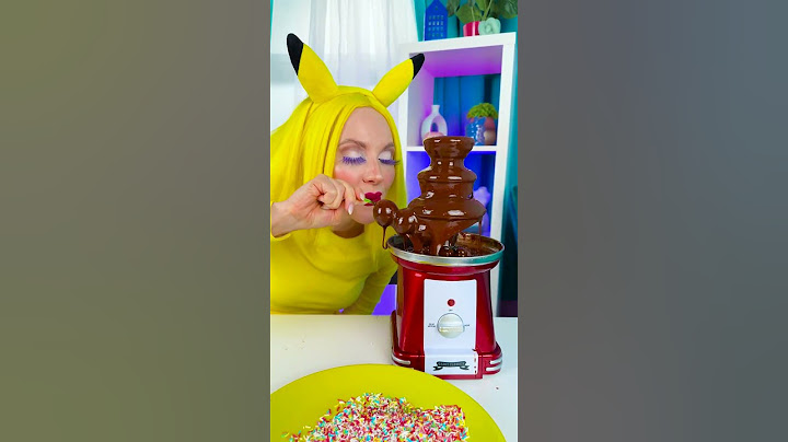 شوكو-لوكو 😍 القفزة في نافورة الحلاوة! #حلويات