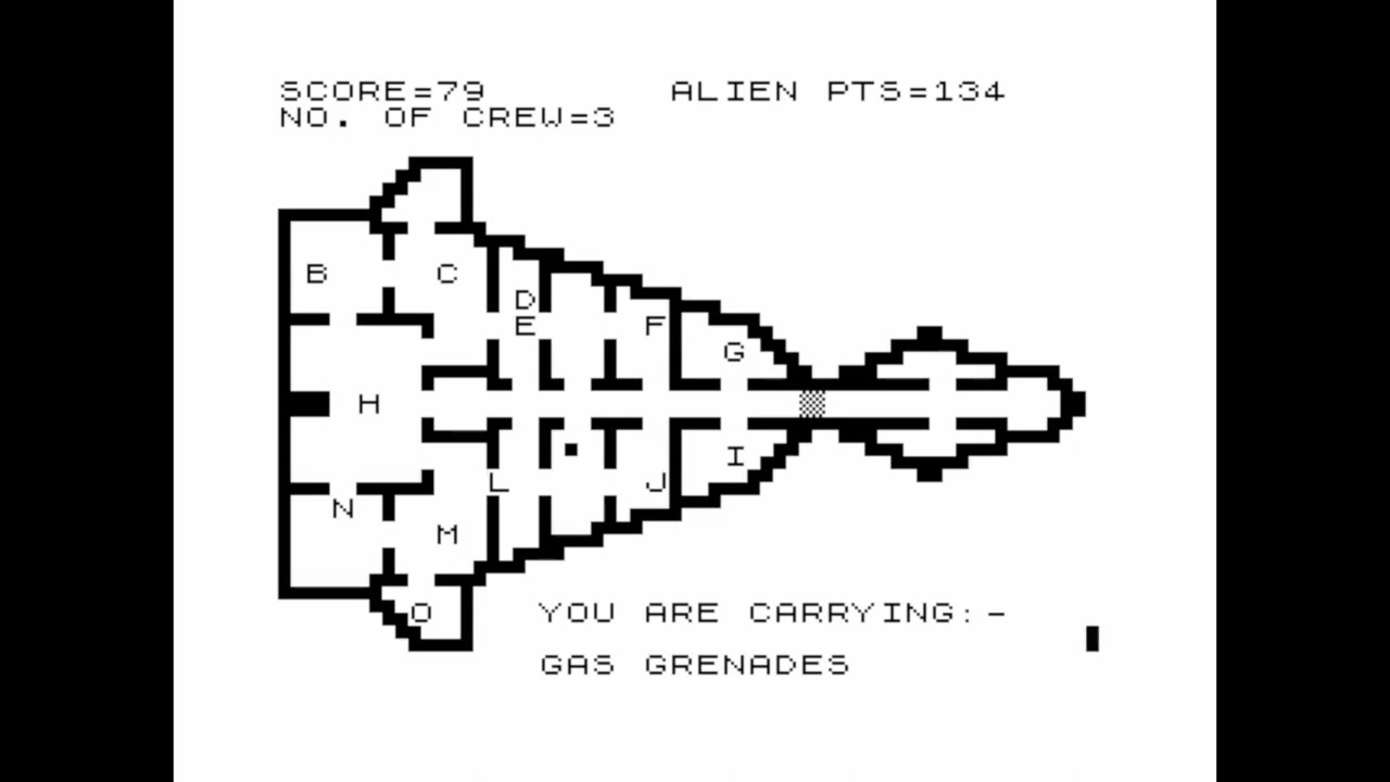 Alien (Personal Software Services) for the ZX81 - YouTube