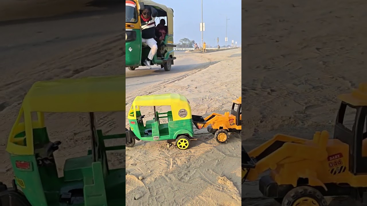 Remote t2 CNG auto JCB Excavator UNBOXING truck tolly Unboxing 🔥 testing review ❣️