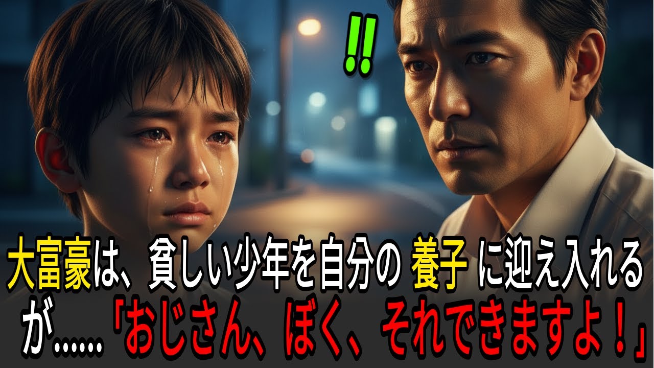 大富豪の会長は 追い出され暴行を受けている貧しい少年を救い、養子にするのだが…ところがある日… 少年が驚くほど衝撃的で天才的な能力を発揮し始めるのだが… ｜感動する話｜オーディオブック