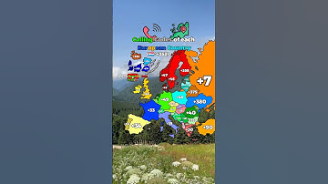 Calling Codes of each European Countries|Mapping|#mapper #mapping #mapchart #map #geography #shorts