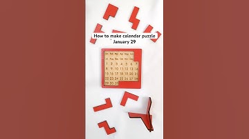 How to make advent calendar 🗓️ puzzle 🧩 January 29! #calendarpuzzle #puzzle #adventcalendar #diy