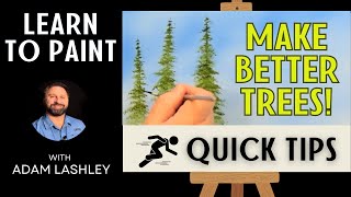 Paint Better Trees! | Quick Tips | Paint with Adam | Wet on Wet Oil Painting