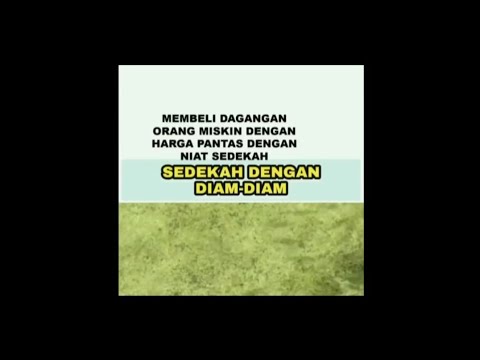 TEMATIK TIPS CARA BERSEDEKAH @yaminhasibuan319