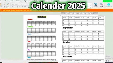 How to Create a Custom Calendar in Word for 2025 | Easy Step-by-Step Tutorial