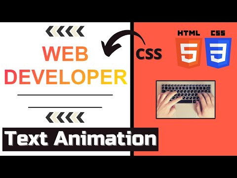 Text Animation using HTML and CSS | CSS Animation