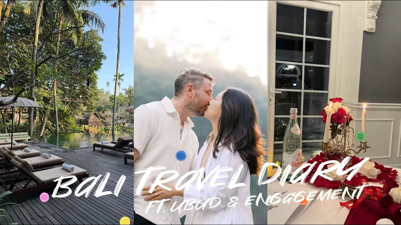 🇮🇩 Bali Travel Diary 2/2 | We are Engaged! 💕, My first fine dining, Best Ribs ever, waterfall, @Ubud