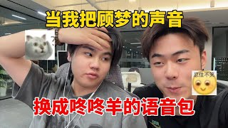 当我把顾梦的声音换成咚咚羊的语音包！结果到最后铁蛋破防了？！#蛋仔排队 #蛋仔 #游戏