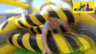 Toxic Drop Obstacle Course [Clowns4kids]