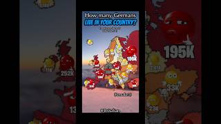 How many Germans live in your country? (REMAKE!!) #map #europe #mapper #mapping