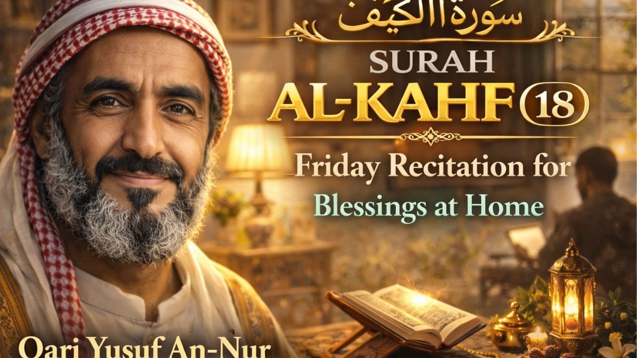 Surah Al-Kahf (18) | Friday Recitation for Blessings at Home – Qari Yusuf An-Nur