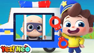 Little Police Chases Thief | Policeman Neo | Learn Colors | Kids Songs | Yes! Neo
