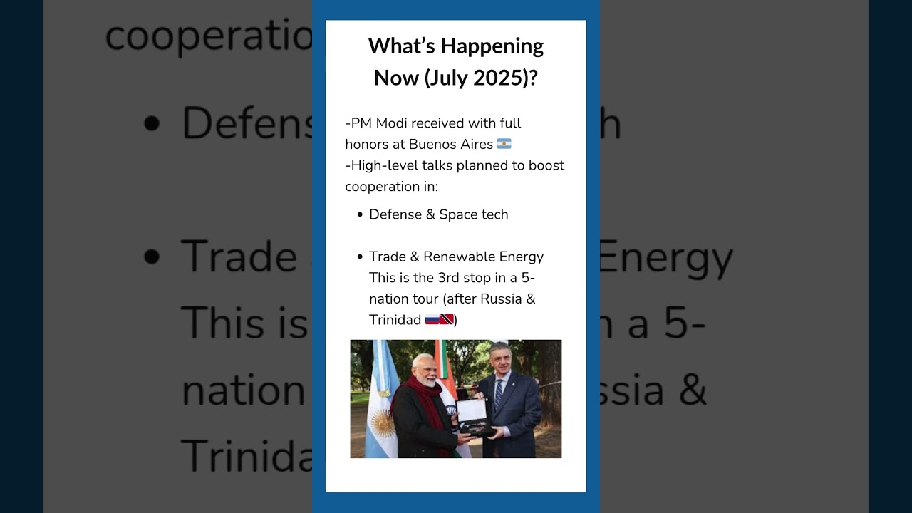 PM Modi’s Argentina visit marks a major step in India’s South America outreach