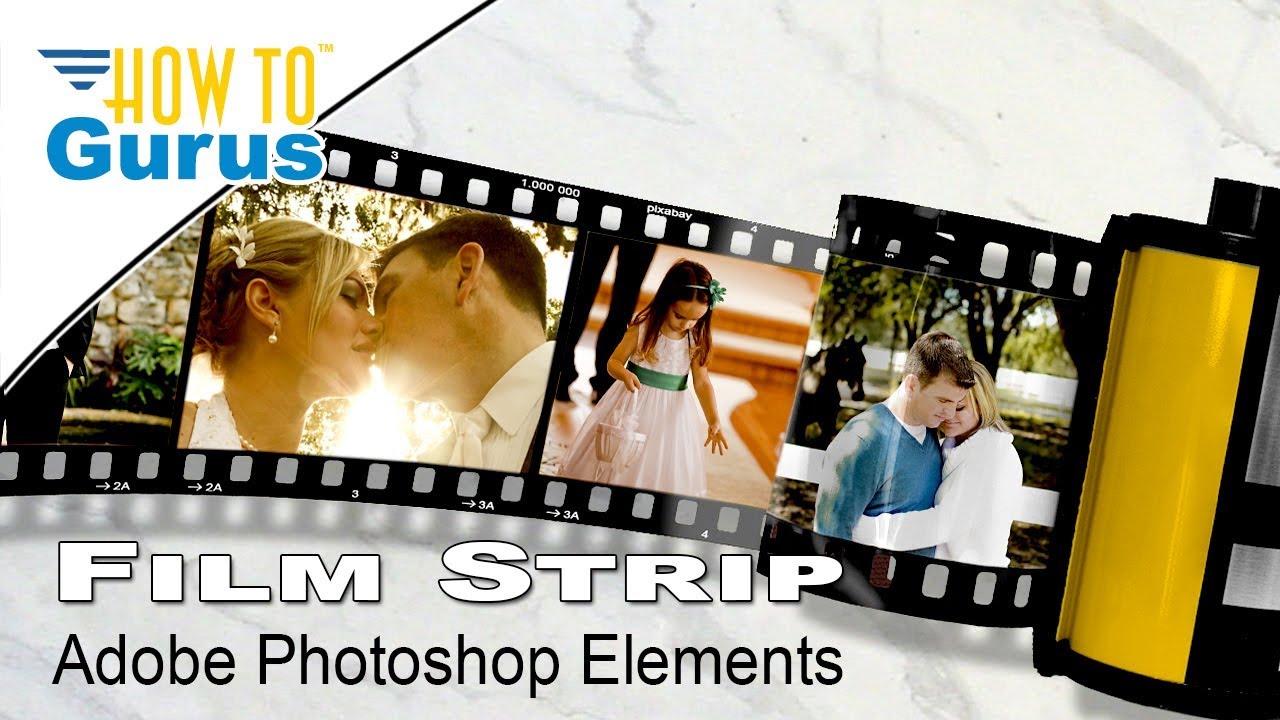 How You Can Make a Photo Film Strip Effect with Pictures in a Filmstrip  using Photoshop Elements 