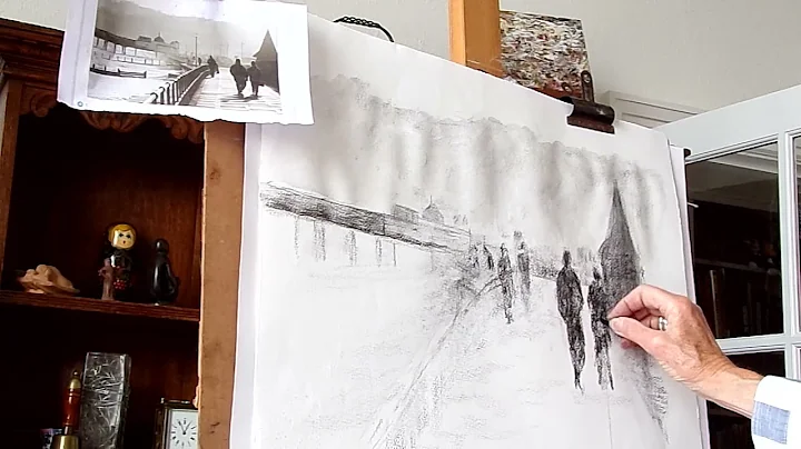 Jane Branch Painting with Charcoal