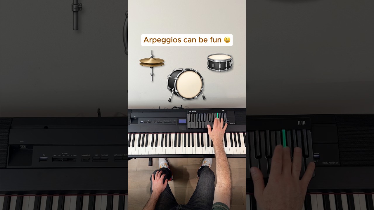 Arpeggio practice can be fun😃 #piano #pianolesson #pianotutorial #pianopractice