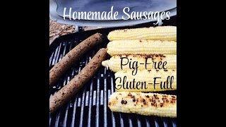 Homemade Vegan Sausages (Pig-Free. Gluten-Full.)