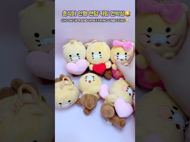춘식이 인형 랜덤 키링 언박싱 🐱 CHOONSIK RANDOM KEYRING UNBOXING🐱#asmr#춘식이#unboxing #언박싱 #춘식이인형