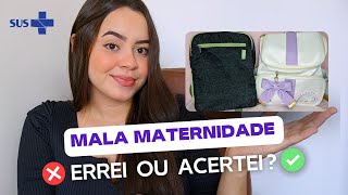 O QUE EU REALMENTE USEI E NÃO USEI NA MALA MATERNIDADE DA MAMÃE E DO BEBÊ | PELO SUS