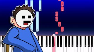 Video thumbnail of "Friday Night Funkin -  VS aflac - The end (Piano Tutorial)"