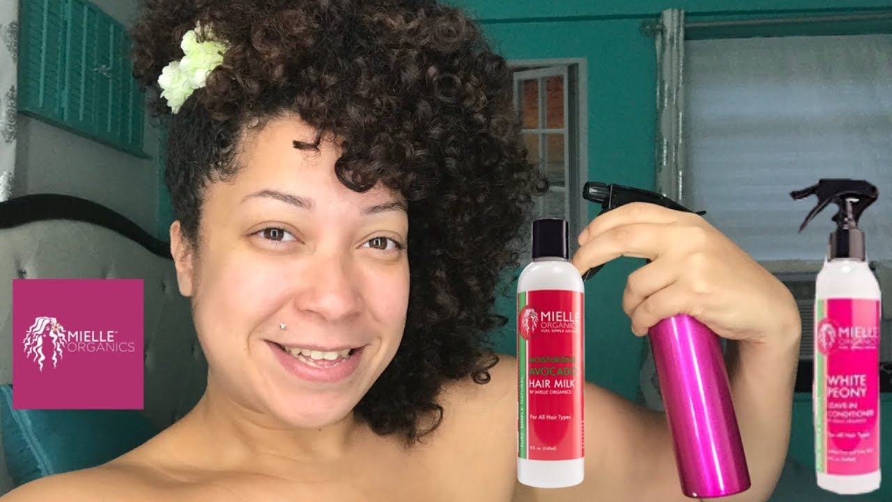 Mielle Organics Peony leave-in  & Avocado hair milk review /Demo/ How I moisturize my Natural Hair