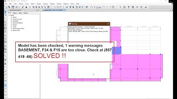 HOW TO SOLVE TOO CLOSE PROBLEM IN ETABS