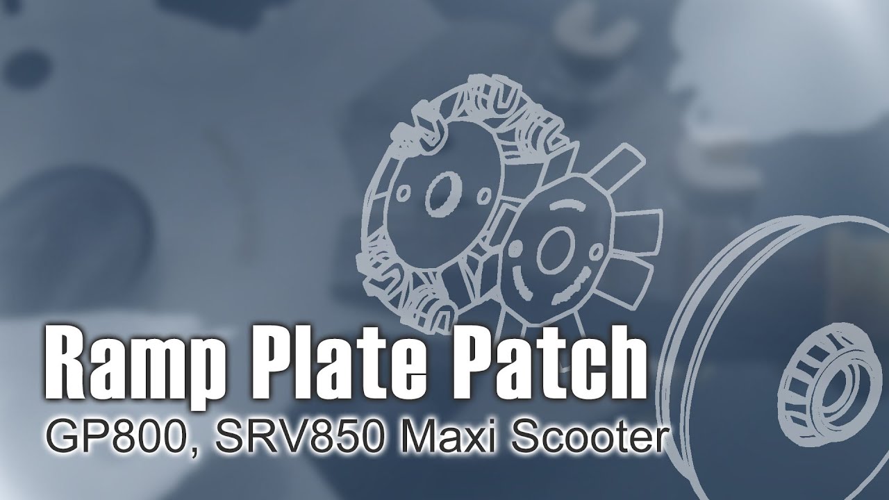 Ramp Plate Patch for GP800, SRV850 Maxi Scooter, Gilera, Aprilia. - YouTube