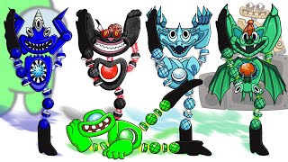 Wubbox Dance Battle #4 | Mini and Banban Characters kills All WUBBOX Monsters | Among Us Animation