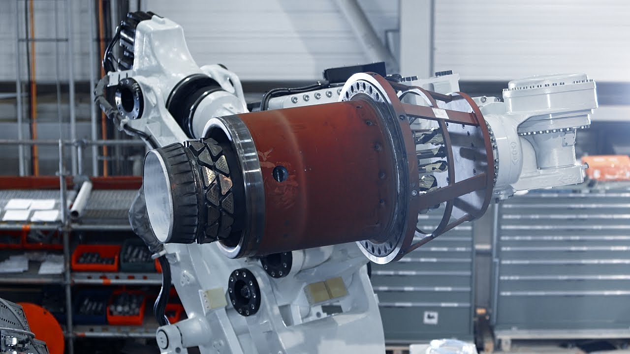 World’s first use of a robot to replace gas turbine burners YouTube