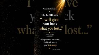 God Promises to Restore What You Lost