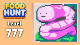 Food Hunt Pixel puzzle level 777 walkthrough solution gameplay 