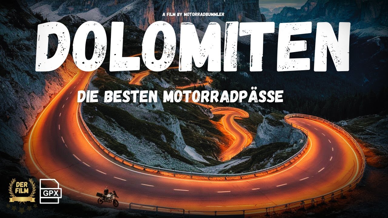 (D)ein Stück Himmel auf Erden 😍 | Dolomiten | Der komplette Film ❤️ | + GPX | Motorradreisen