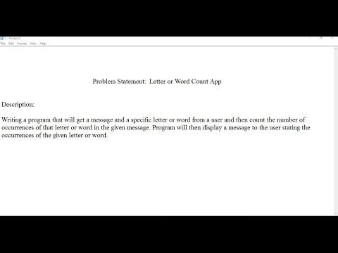 Letter or Word Count App