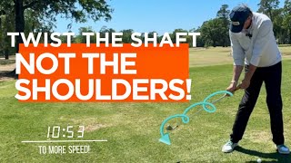 STALL the BODY! // TWIST the SHAFT!! #golftips #golfswing #golfinstruction
