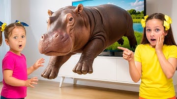 Wild Animals at Home! Learn Animal Names and Educational Fun Facts