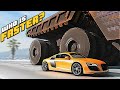 Insane mining dumper vs everyone in Beamng drive - Which is faster?