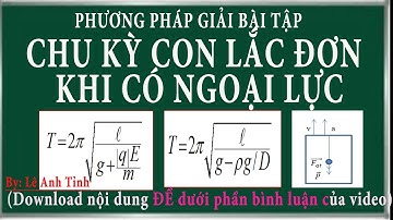 Bài toán chu kỳ con lắc đơn thay đổi khi treo trong thang máy, đặt trong điện trường,..