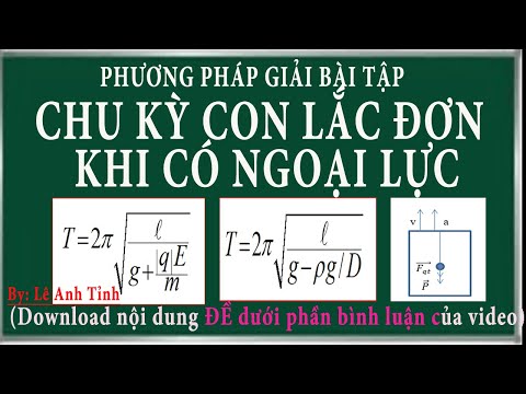 Video Bài toán chu kỳ con lắc đơn thay đổi khi treo trong... - youtube