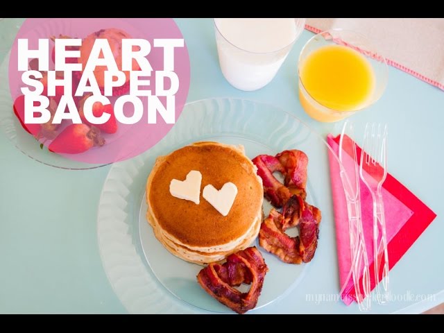 How to Make Heart-Shaped Bacon - The BakerMama